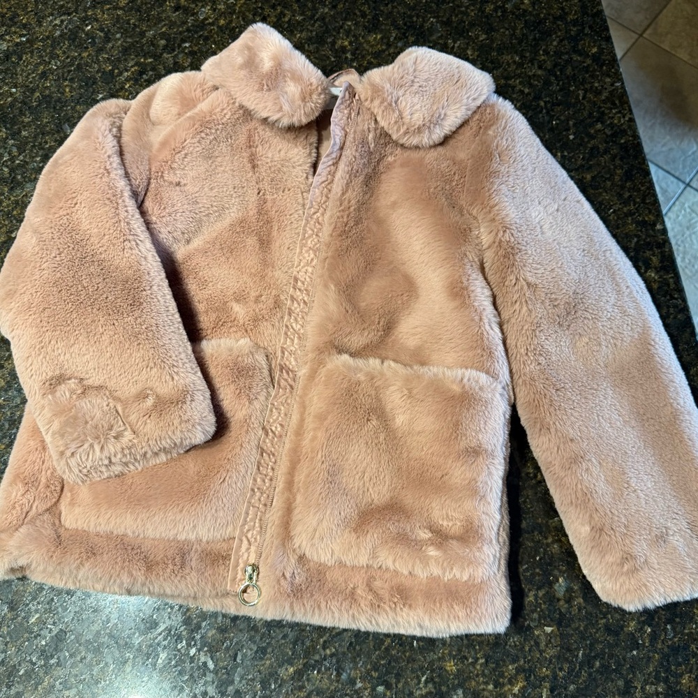 H&M Soft Pink Kids Fluffy Jacket